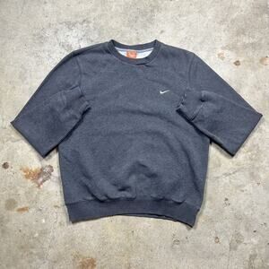 Vintage Y2K Grey Nike Athletic Dept. Crewneck Sweatshirt Size M